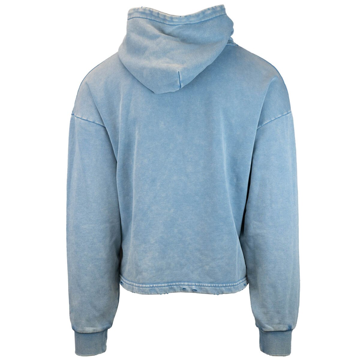 Block A Utah State Embroidered Distressed Hoodie Light Blue